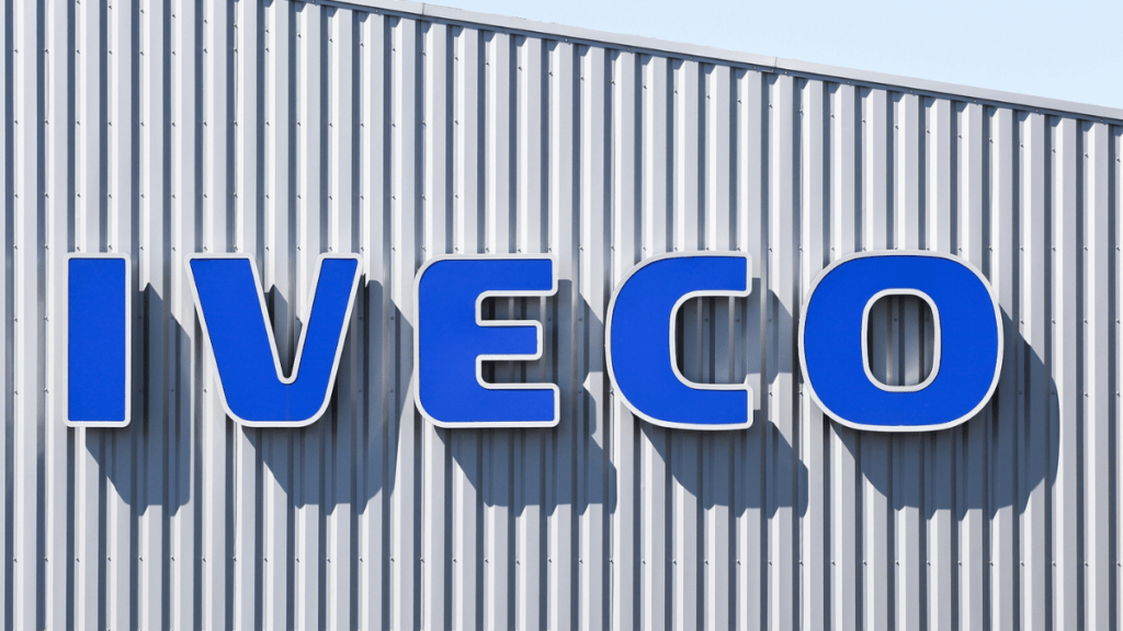 Iveco logo on building
