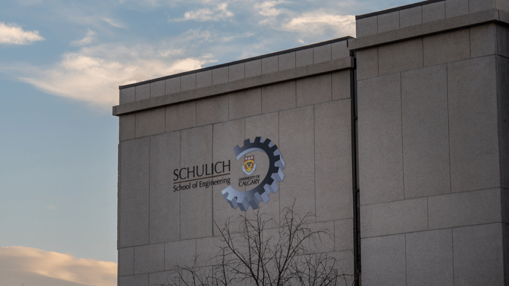 Schulich School of Engineering logo on building