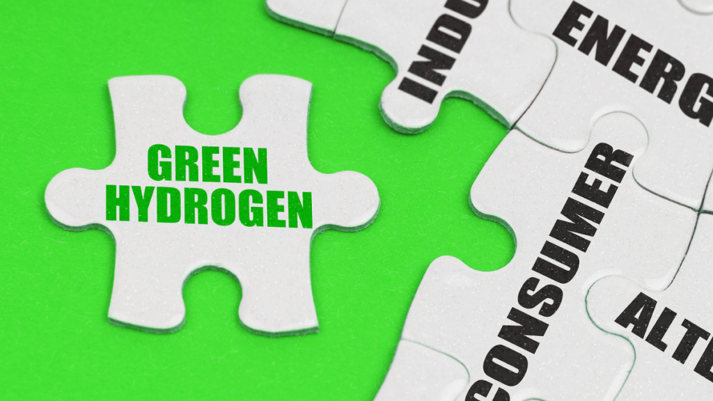 green hydrogen puzzle piece