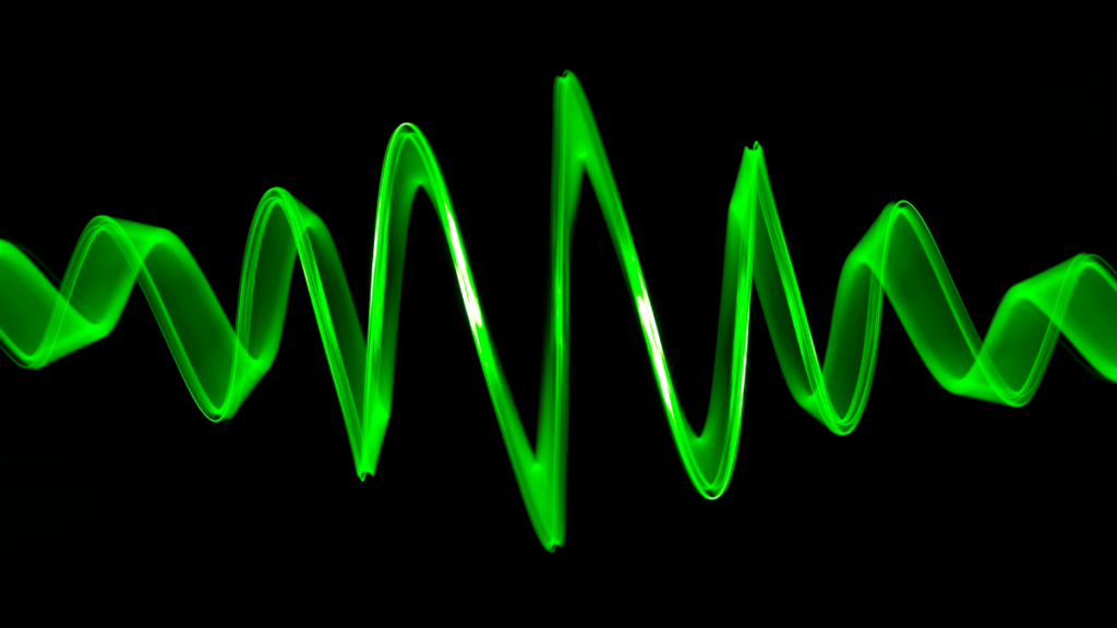green sound waves