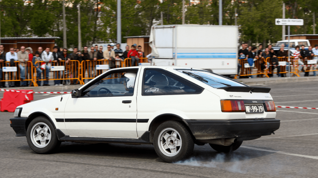 classic AE86 car from the 1980s