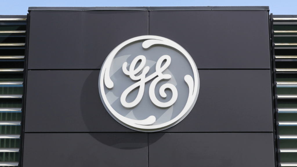 General Electric logo on building