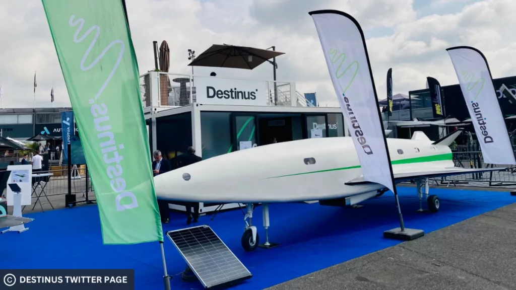 Destinus' stand at the Paris Air Show