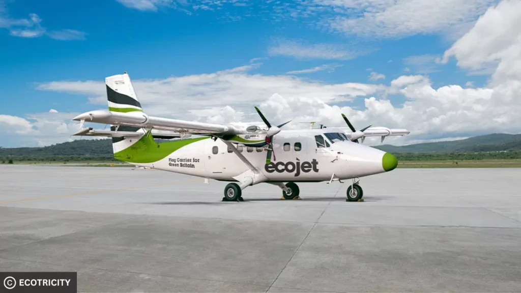 Picture of an ecojet plane