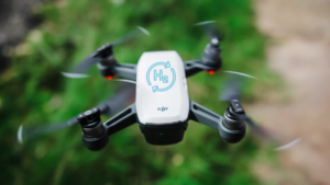 Picture of a drone with an H2 symbol on it