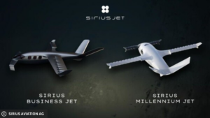 Concept picture of the two versions of the Sirius Jet
